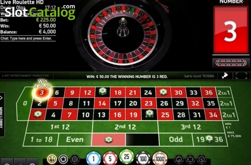 Скрин6. European VIP Roulette Live Casino (NetEnt) слот