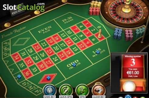 Скрин4. French Roulette (NetEnt) слот