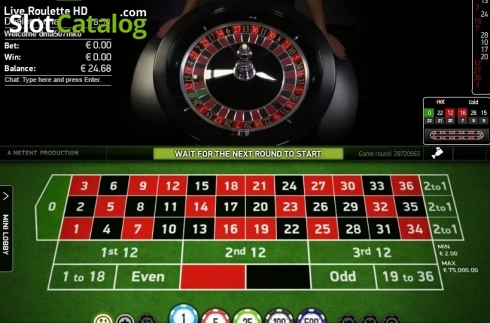 Скрин2. German Roulette Live (NetEnt) слот