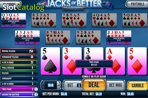 Скрин2. Jacks or Better MH (NetEnt) слот