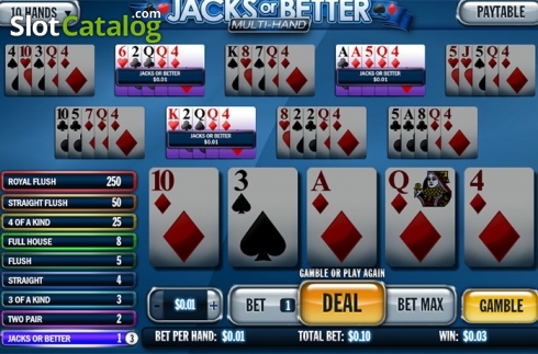 Скрин4. Jacks or Better MH (NetEnt) слот
