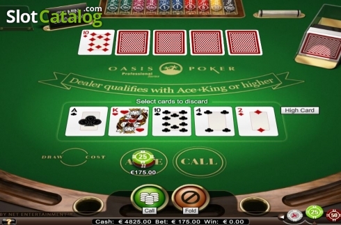 Скрин3. Oasis Poker Professional Series High Limit слот