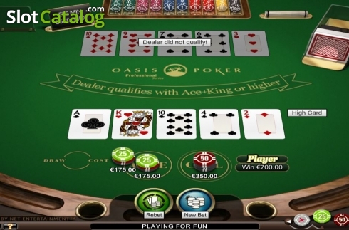 Скрин4. Oasis Poker Professional Series High Limit слот