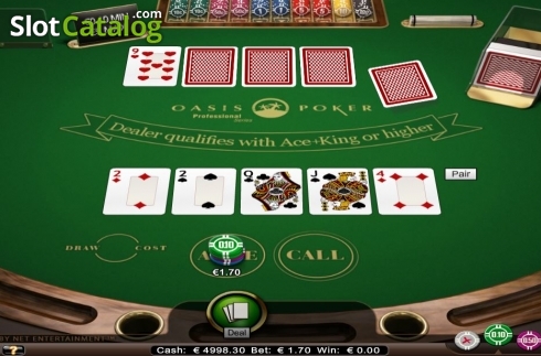 Скрин2. Oasis Poker Professional Series Low Limit слот