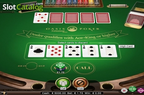 Скрин4. Oasis Poker Professional Series Low Limit слот