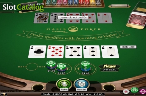 Скрин5. Oasis Poker Professional Series Low Limit слот