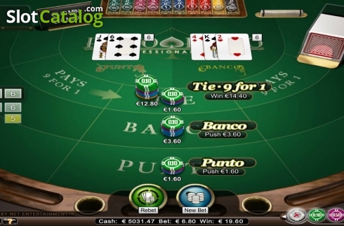 Скрин5. Punto Banco Professional Series Low Limit слот