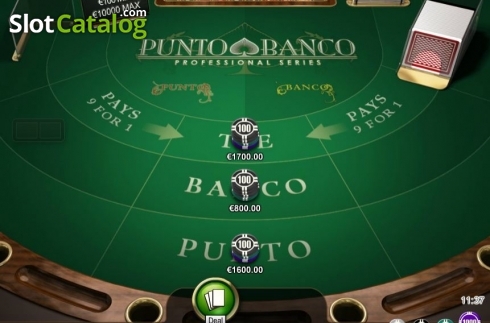 Скрин2. Punto Banco Professional Series VIP слот