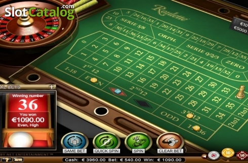 Скрин4. Roulette Advanced High Limit слот