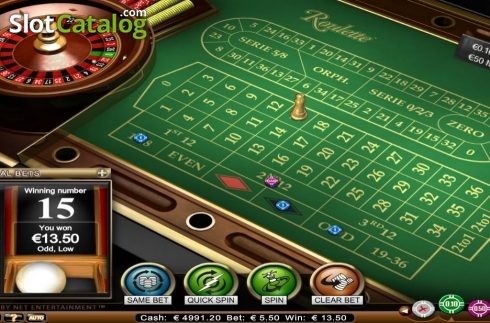 Скрин3. Roulette Advanced Low Limit слот