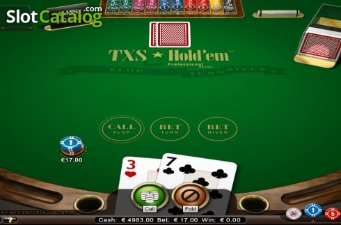 Скрин3. Texas Hold'em Professional Series слот