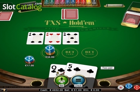 Скрин4. Texas Hold'em Professional Series слот