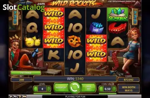 Скрин5. Wild Rockets слот