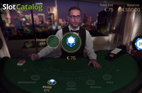 Скрин3. Blackjack Standard Live Casino слот