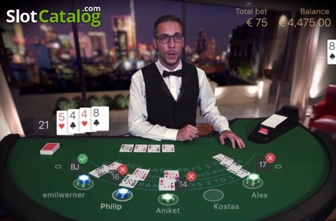 Скрин4. Blackjack Standard Live Casino слот