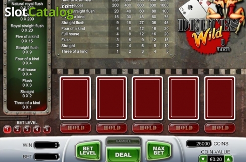 Скрин2. Deuces Wild (NetEnt) слот