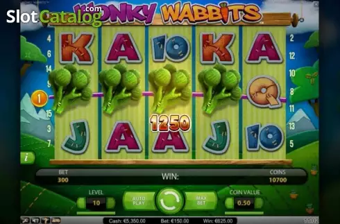 Скрин2. Wonky Wabbits слот