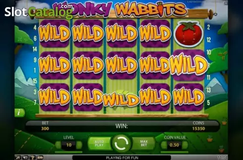 Скрин3. Wonky Wabbits слот