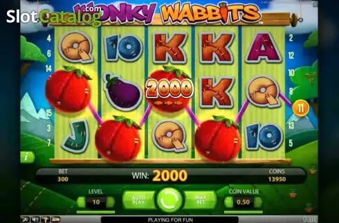 Скрин4. Wonky Wabbits слот