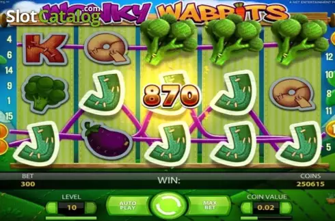 Скрин5. Wonky Wabbits слот
