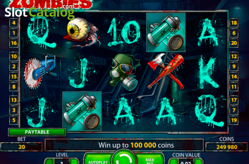 Скрин2. Zombies (NetEnt) слот