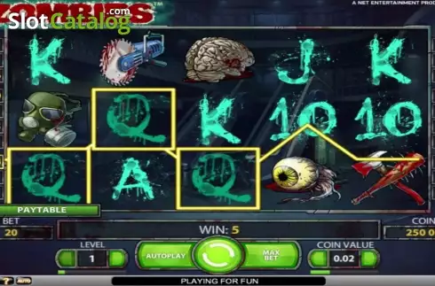 Скрин3. Zombies (NetEnt) слот