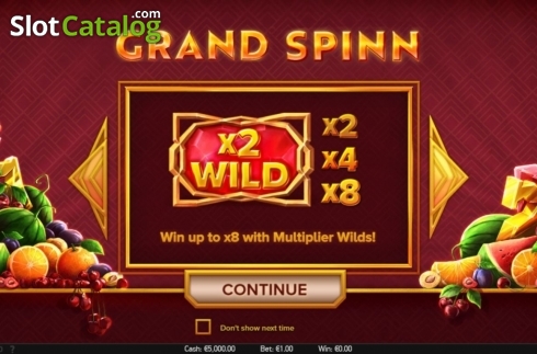 Скрин2. Grand Spinn слот