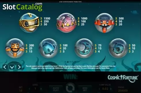 Скрин6. Cosmic Fortune слот