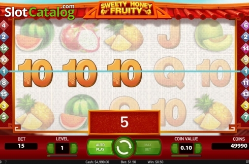 Скрин4. Sweety Honey Fruity слот