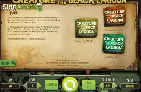 Скрин5. Creature from the Black Lagoon слот