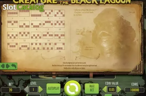 Скрин9. Creature from the Black Lagoon слот