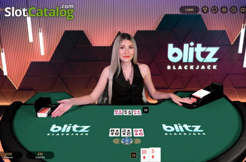 Скрин2. Blitz Blackjack Live (NetEnt) слот