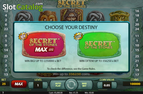 Скрин2. Secret of the Stones MAX слот