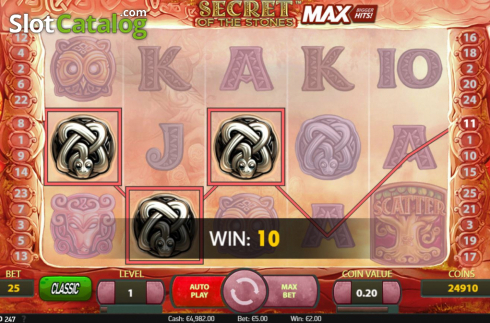 Скрин4. Secret of the Stones MAX слот