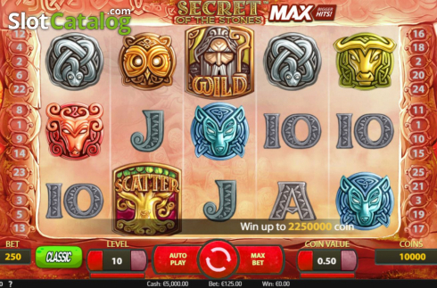 Скрин3. Secret of the Stones MAX слот