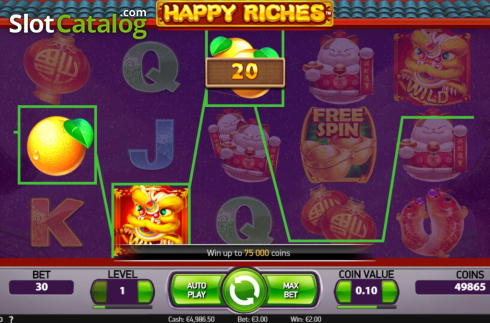 Скрин5. Happy Riches слот