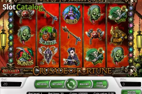 Скрин2. Crusade of Fortune слот