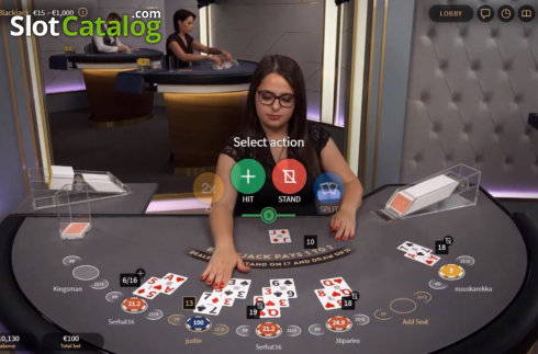 Скрин3. Quartz Blackjack слот