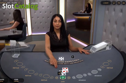 Скрин3. Crystal Blackjack слот