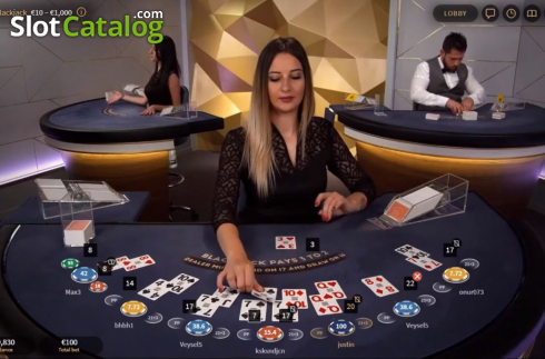Скрин2. White Gold Blackjack слот