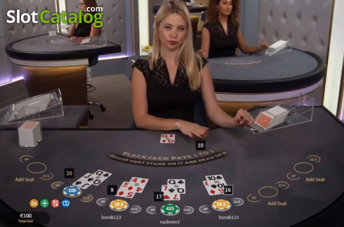 Скрин3. Silver Blackjack (NetEnt) слот