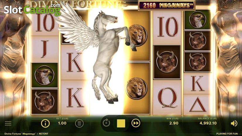 Экран барабана Divine Fortune Megaways Divine-Fortune-Megaways