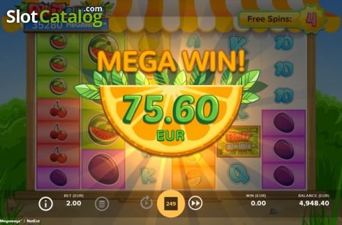 Скрин8. Fruit Shop Megaways слот