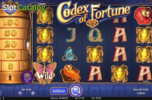 Скрин2. Codex of Fortune слот