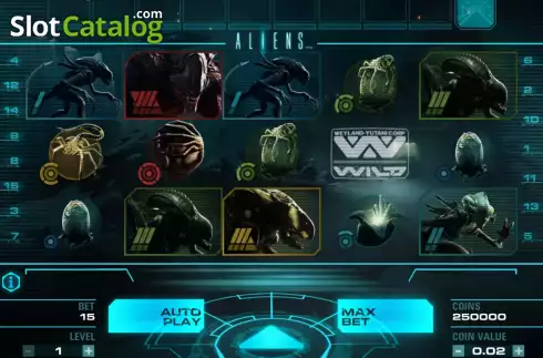 Скрин2. Aliens (NetEnt) слот