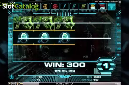 Скрин3. Aliens (NetEnt) слот