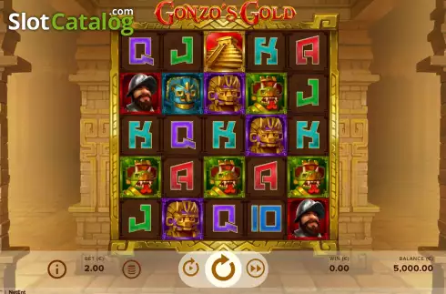 Скрин3. Gonzo's Gold слот