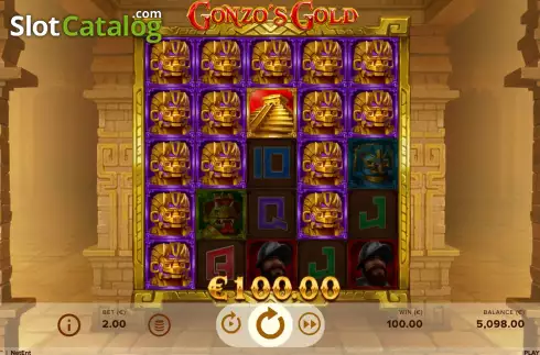 Скрин4. Gonzo's Gold слот