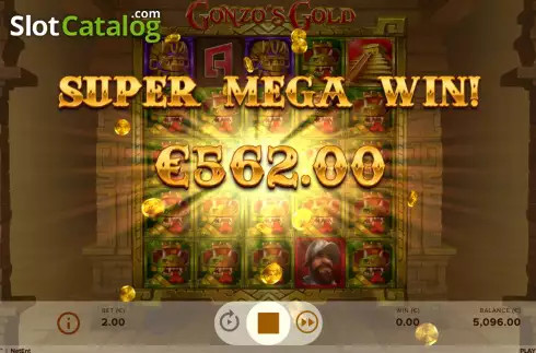 Скрин7. Gonzo's Gold слот