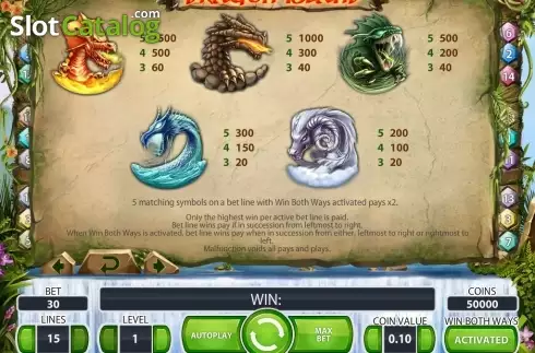 Скрин7. Dragon Island слот